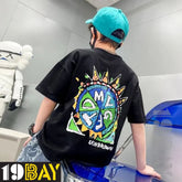 Stygian Sophistication Stylish Black Oversized Tees
